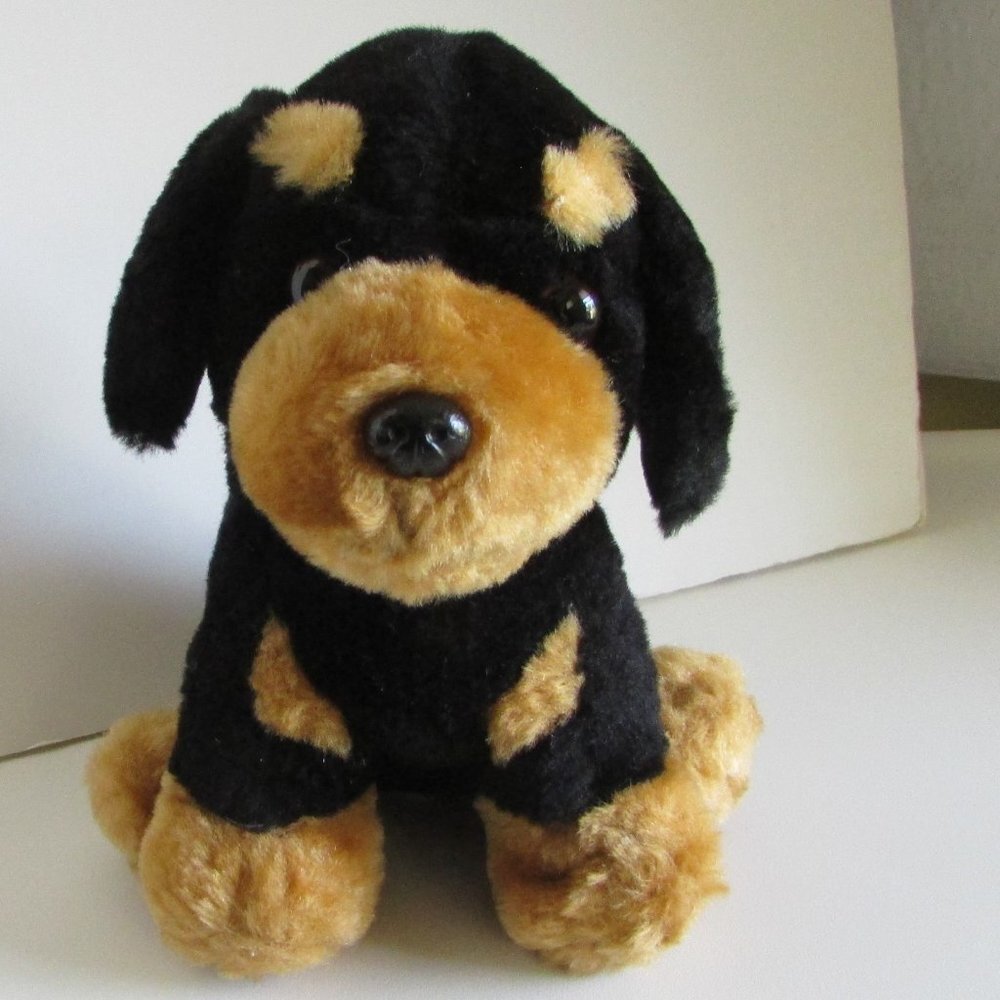ROTWEILER PUPPY DOG 7" realistic plush stuffed animal
